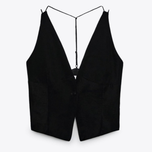 Zara Combination Velvet Vest - Picture 14 of 15